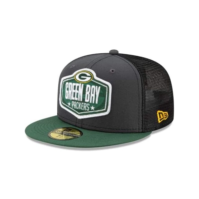 Green Bay Packers Gorra | New Era NFL Draft 59fifty Fitted Cap Mexico - Grises